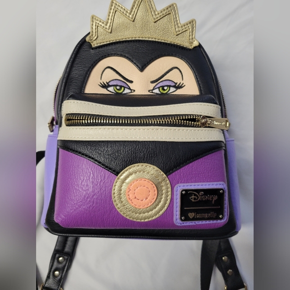 Loungefly Disney Evil Queen Faux Leather Mini Backpack - Picture 1 of 6